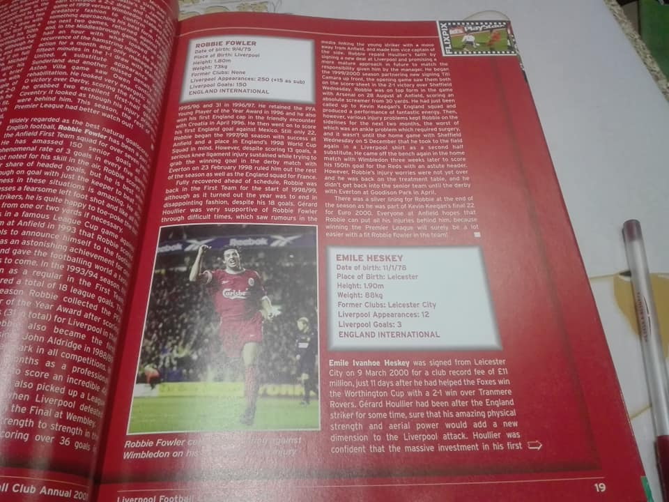 The Official Liverpool Football Annual 2001 Written and compiled by Jeremy Paxton