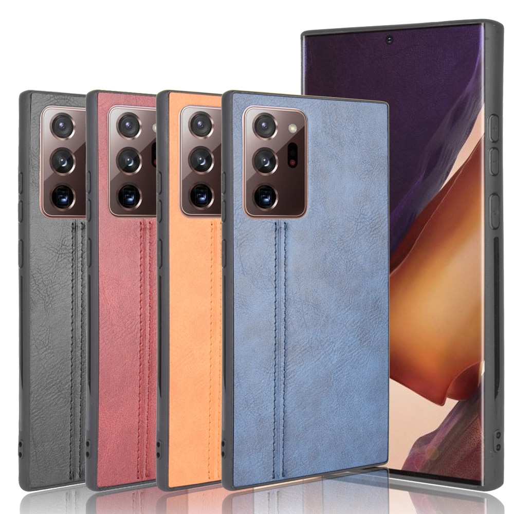 Case Samsung Galaxy Note 20 Ultra / Note 20 Ultra 5G #เคสฝาหลังเคลือบหนัง PU