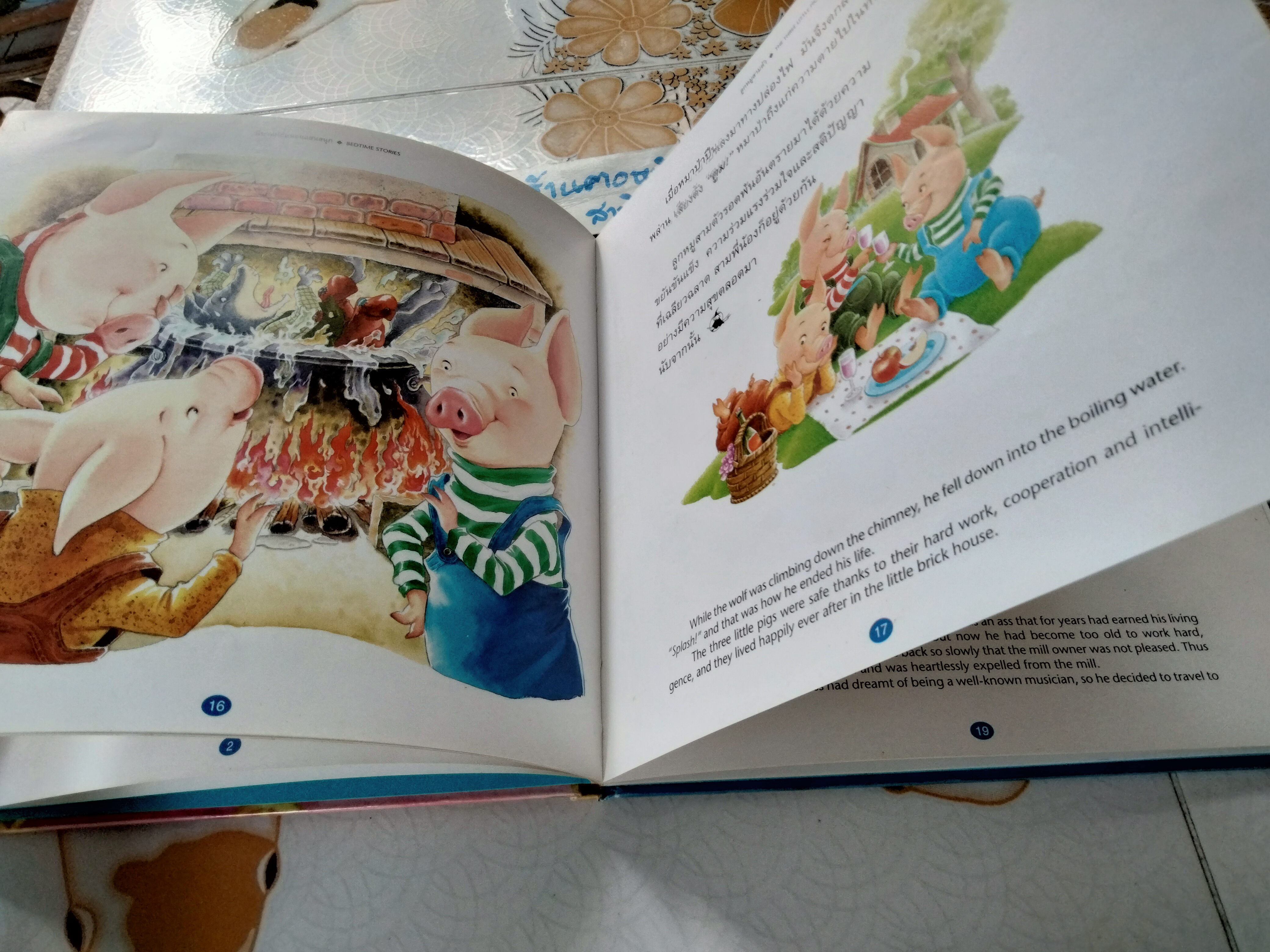 Bedtime Stories นิทานก่อนนอนแสนสนุก (ปกแข็ง) สิทธิพร พวงสุข ภาพ - สองภาษา ไทย-อังกฤษ