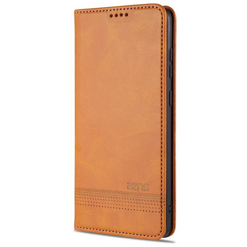 เคส Redmi Note 10 4G #เคสฝาพับ AZNS สไตล์ Retro หนัง PU มีช่องเสียบการ์ด