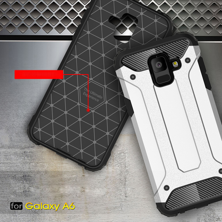 Case Samsung Galaxy A6 (2018) #เคสฝาหลังเกราะป้องกัน ไฮบริด พลาสติก+TPU