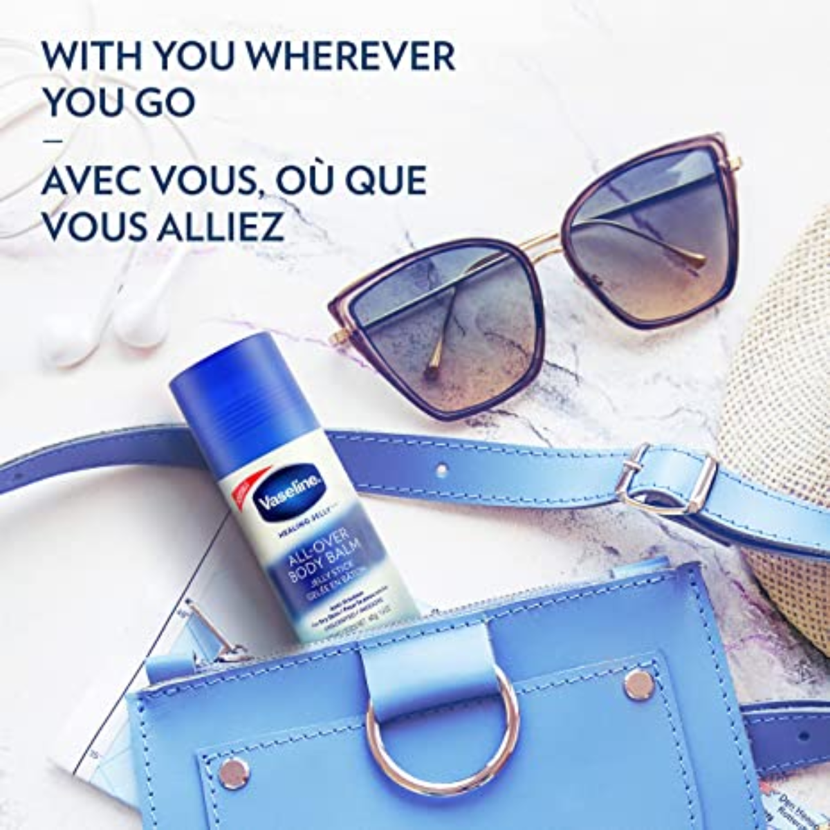 Vaseline® Heals Dry Skin Body Balm Jelly Stick 40g วาสลีน บอดี้บาล์มสติ๊ก สำหรับผิวแห้ง