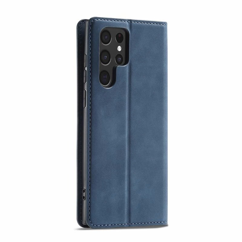 Case Samsung Galaxy S22 Ultra 5G #เคสฝาพับแบบกระเป๋าสตางค์ FORWENW Leather Wallet Case