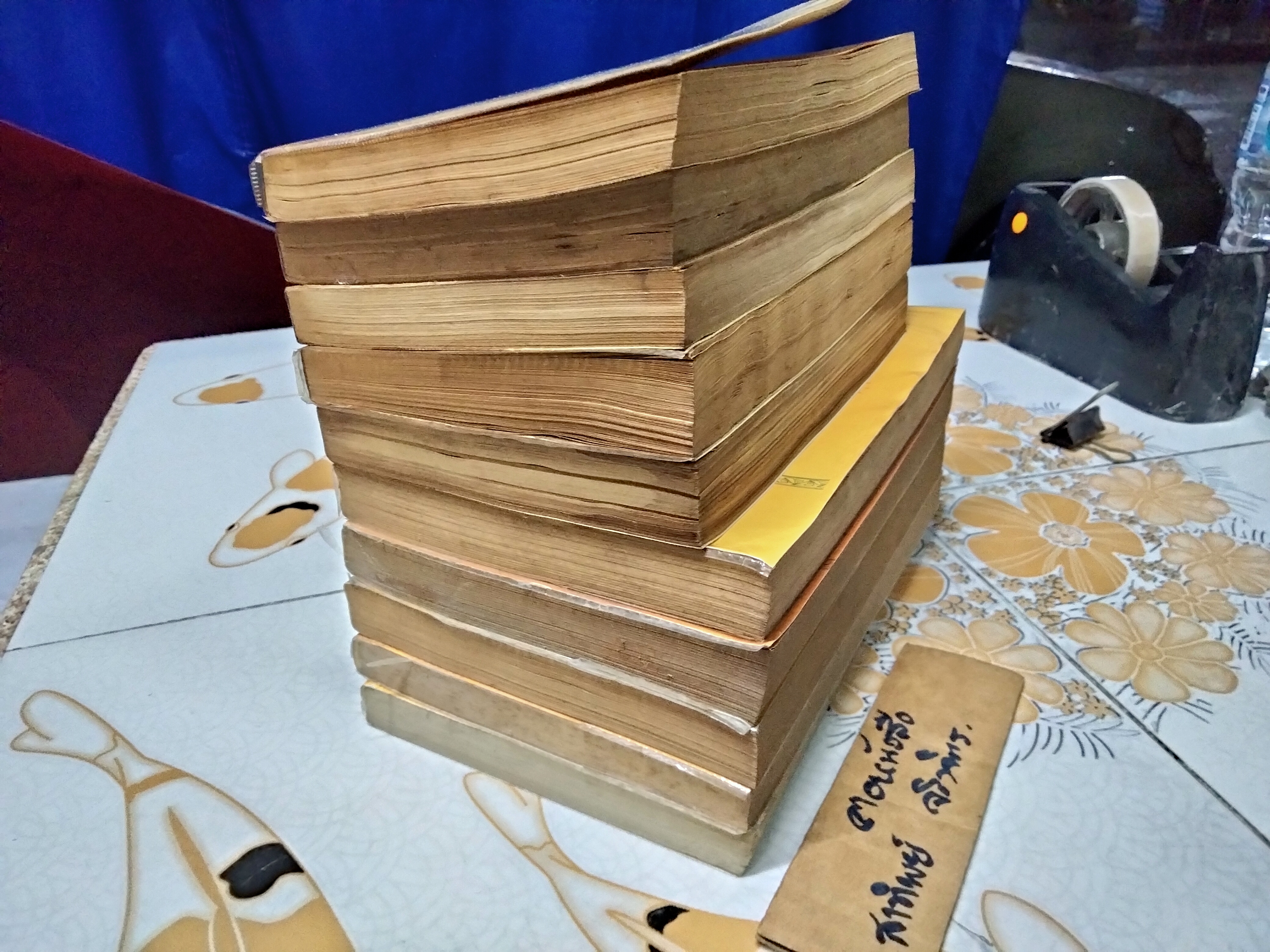 หนังสือปฎิทินฤกษ์บน-ฤกษ์ล่าง (ฉบับเก่าๆ) คำนวณโดย จำรัส ศิริ (ขายรวม 10 เล่ม)