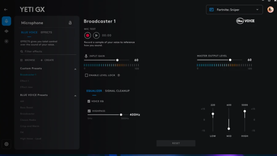 Logitech® Yeti GX Dynamic RGB Gaming Mic With Lightsync A00185 ไมโครโฟน สำหรับเล่นเกม