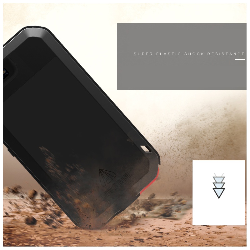 Case Huawei P10 Plus #เคสโทรศัพท์ LOVE MEI แข็งแรงทนทาน (โลหะ-ซิลิโคน-กระจกนิรภัย)