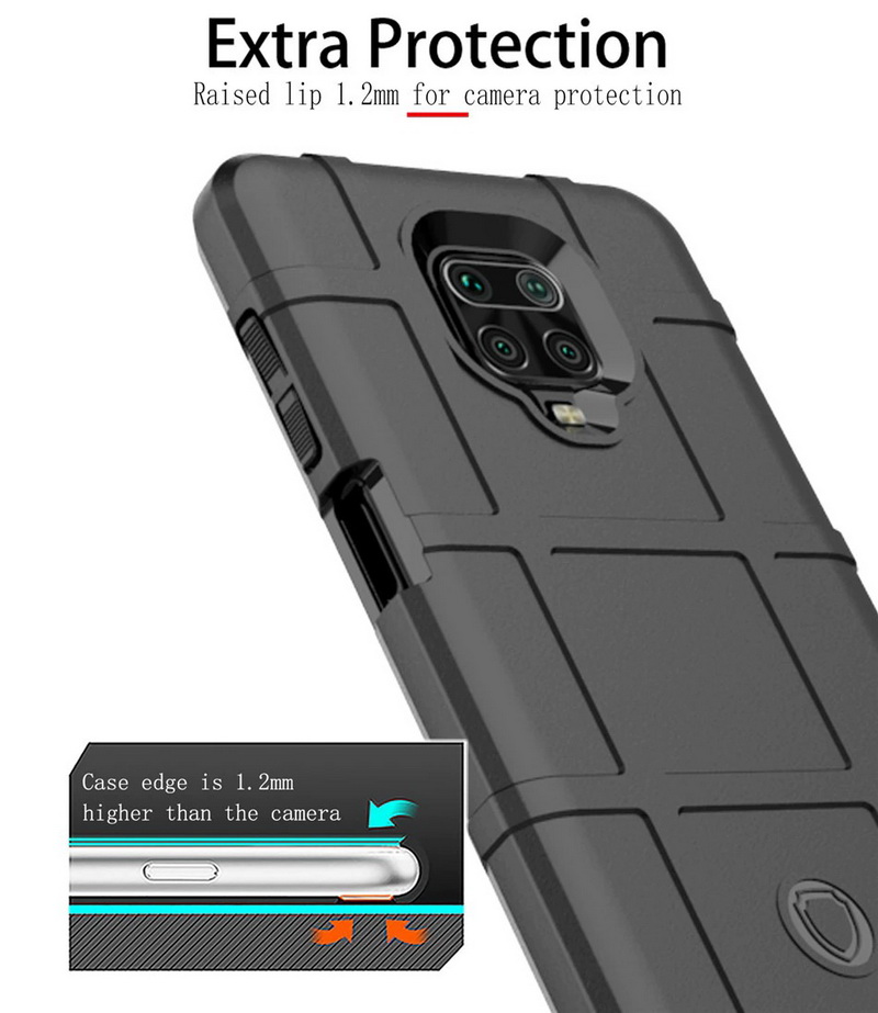 Case Redmi Note 9 Pro/Redmi Note 9S #เคสฝาหลัง Rugged Shield Series Soft Silicone Shock Absorption Matte กันกระแทก