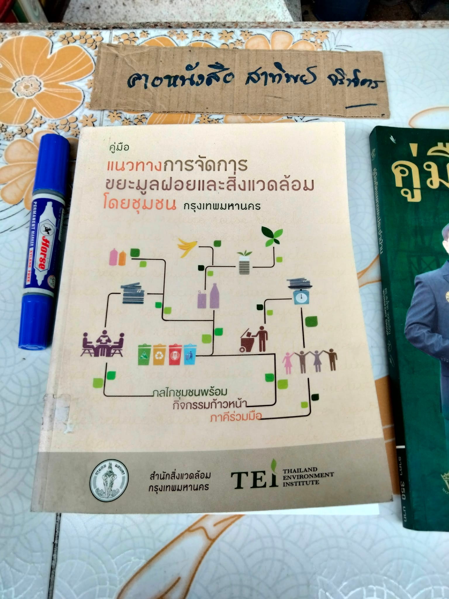 คู่มือแนวทางการจัดการขยะมูลฝอยและสิ่งแวดล้อมโดยชุมชน และ คู่มือคัดแยกขยะประจำบ้าน โดย ดร.สมไทย วงษ์เจริญ (Wongpanit Group) - ขายรวม 2 เล่ม **สินค้าหมด**