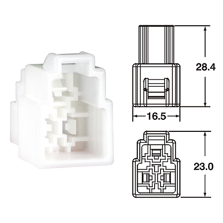 ปลั๊กต่อสายไฟในรถยนต์ AUTOMOTIVE CONNECTORS,250 STANDARD TYPE UNSEALED 3sqmm