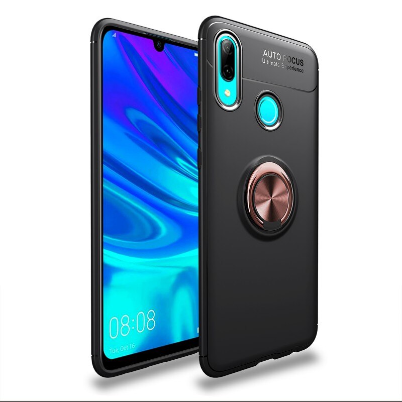 Case Huawei Y7 2019 #เคสฝาหลัง TPU Finger Ring Kickstand (แผ่นโลหะแบบ Built-in)