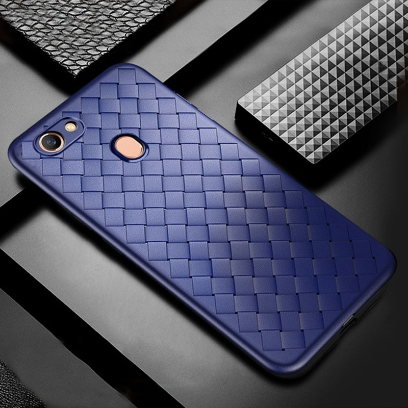 Case Vivo V7 Plus #เคสฝาหลังนิ่ม Woven Texture Soft TPU