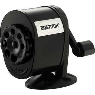 BOSTITCH® Manual Pencil Sharpener, Black (MPS1-BLK) Metal Antimicrobial เครื่องเหลาดินสอ 8 รู แบบใช้มือหมุน