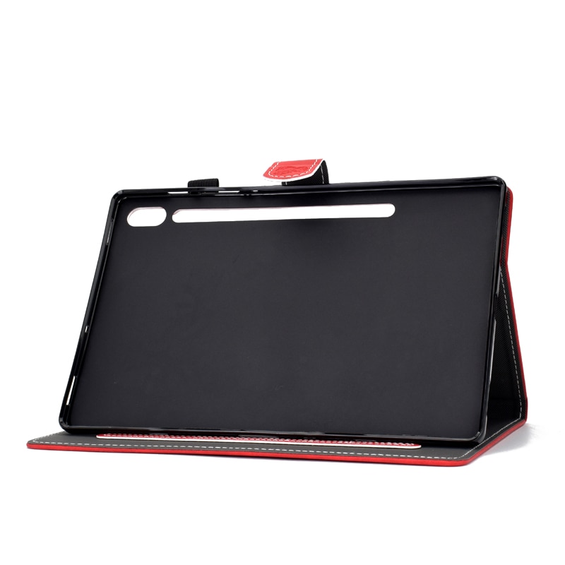 Case Samsung Galaxy Tab S6 SM-T860 SM-T865 2019 10.5" #เคสฝาพับหนัง PU พิมพ์ลายช้างมีช่องใส่บัตร Business Style Leather Case with Card Storage