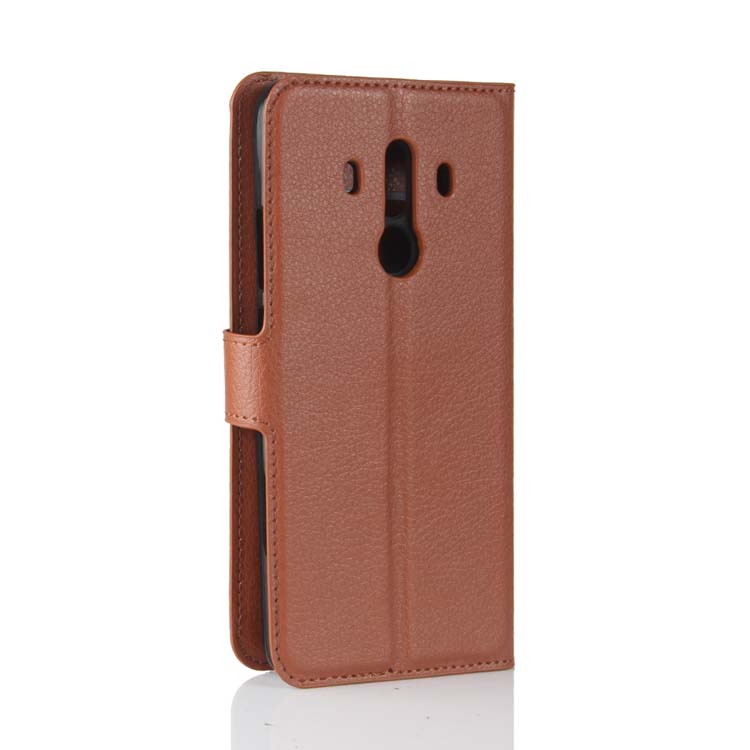 Case Huawei Mate 10 Pro #เคสหนังPUผิวลิ้นจี่ สไตล์กระเป๋าสตางค์ สีสันสวยงามทันสมัย