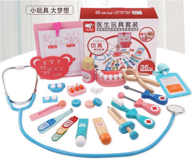 ของเล่นไม้ set หมอฟัน