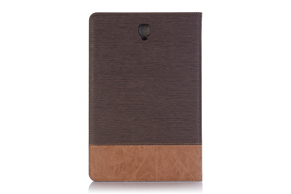 Case Samsung Galaxy Tab S4 10.5 T830 T835 #เคสฝาพับกระเป๋าสตางค์หนัง PU สมาร์ท 2 สี Bi-color Smart Stripe Leather Wallet