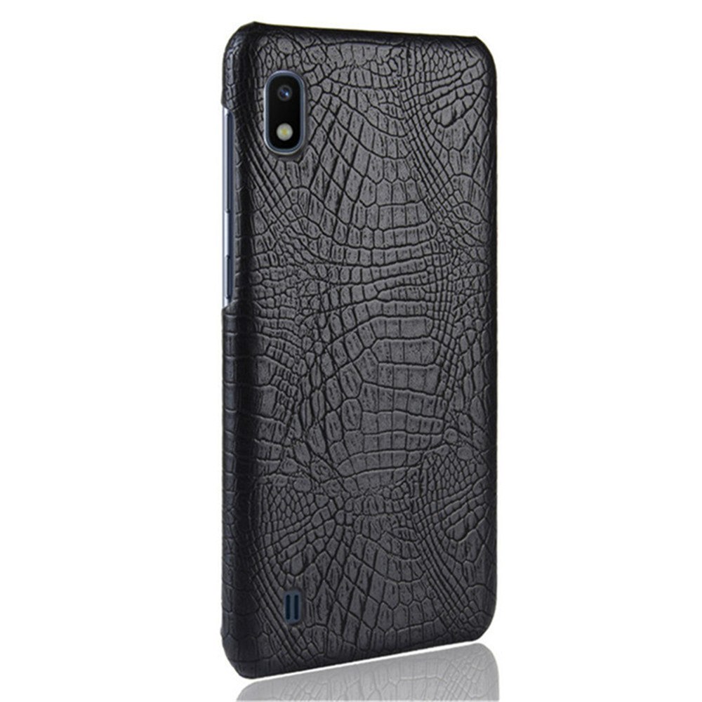 Case Samsung Galaxy A10 #เคสฝาหลัง KSQ พลาสติกแข็งเคลือบหนัง PU ลายหนังจระเข้