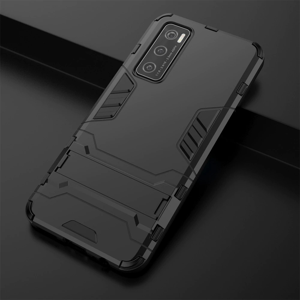 Case Vivo V20 SE #เคสฝาหลังพลาสติก ไฮบริด TPU + Kickstand