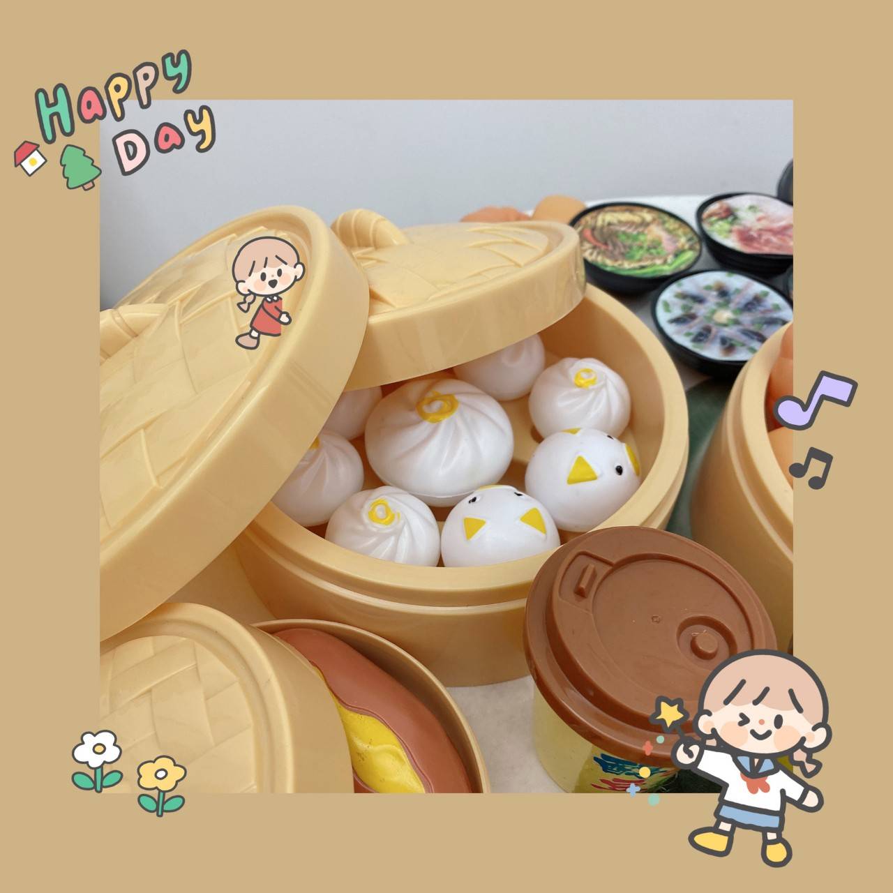 ของเล่นเด็ก ชุดอาหารเช้าติ่มซำ