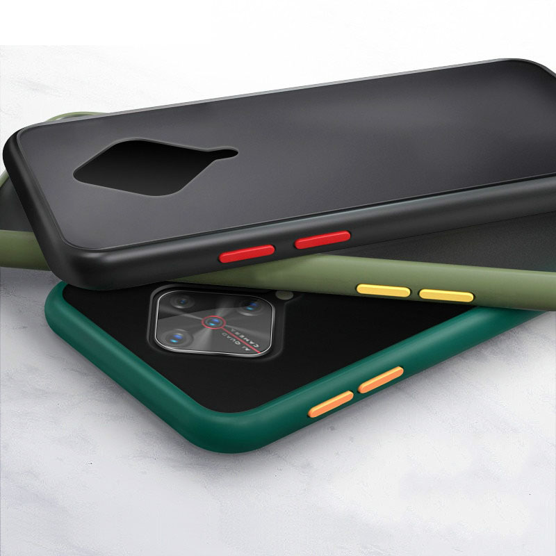 Case Vivo S1 Pro #เคสฝาหลังซิลิโคนโปร่งแสงขอบนิ่ม Frosted Translucent Silicone Case