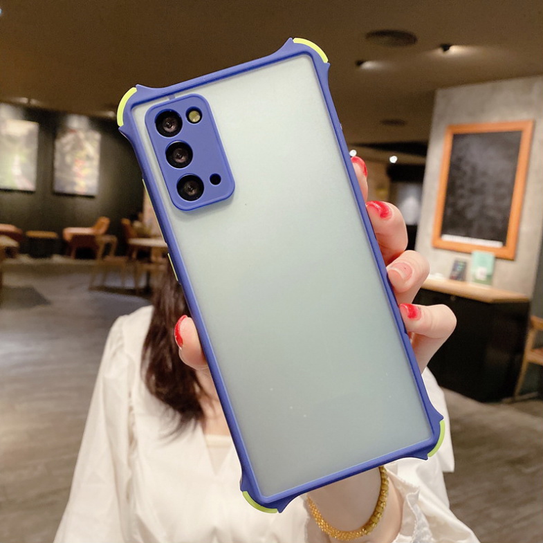 เคส OPPO Reno 5 Pro 5G #เคสฝาหลังขอบซิลิโคนิ่ม Fashion Color Liquid Frame Anti-fall Phone Case