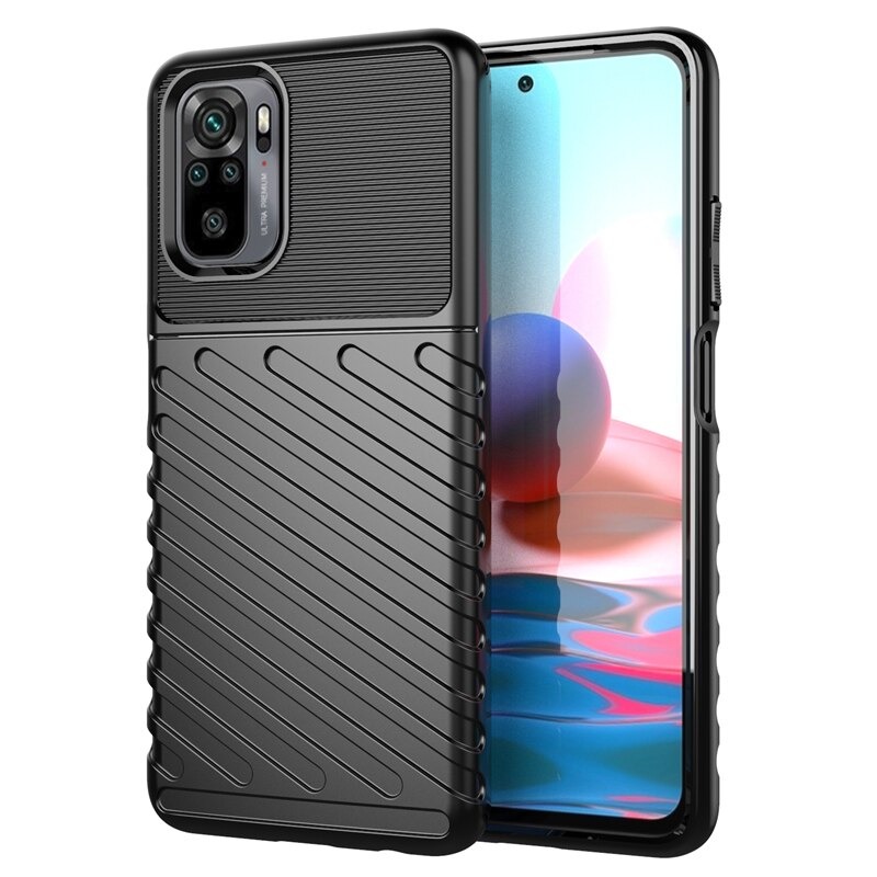 เคส Redmi Note 10 4G #เคสฝาหลัง TPU อ่อน Thunder Series Twill Texture Soft TPU