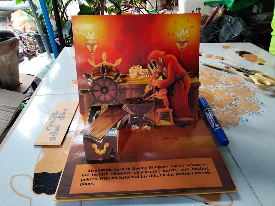 Deadly Dungeon , A SCARY POP-UP BOOK หนังสือการ์ตูน Pop-Up ภาษาอังกฤษ