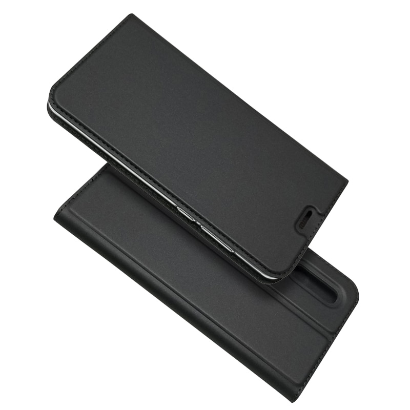 Case Huawei Y7 Pro (2019) #เคสฝาพับหนัง PU Magnetic Adsorption Stand Leather Card Holder