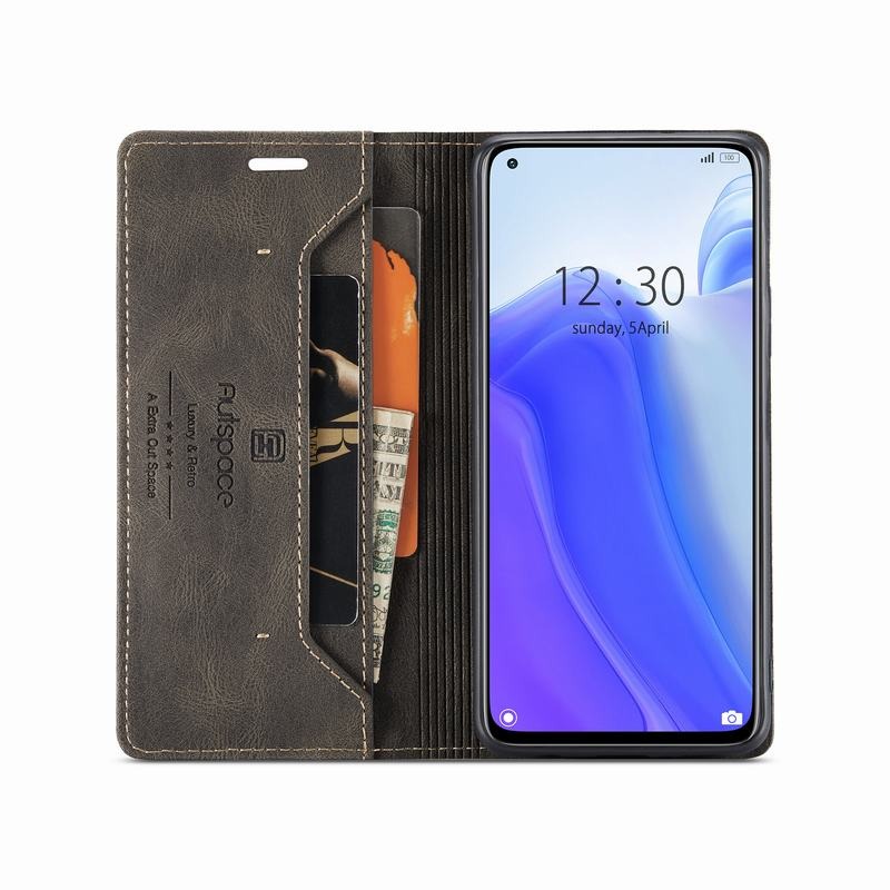Case Xiaomi Mi 10T Pro #เคสฝาพับหนัง PU แบบกระเป๋าสตางค์ AUTSPACE Series RFID Blocking Retro Matte Leather Wallet