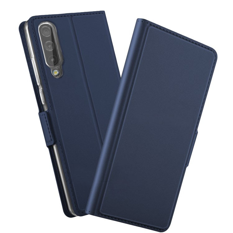 Case Samsung Galaxy A70 #เคสฝาพับปิดแม่เหล็กดูดซับพร้อมที่ใส่บัตร Magnetic Adsorption Leather Flip Stand