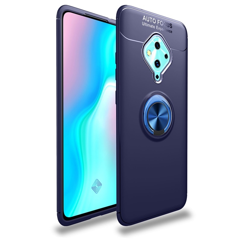 Case Vivo S1 Pro #เคสฝาหลัง TPU Finger Ring Kickstand (แผ่นโลหะแบบ Built-in)