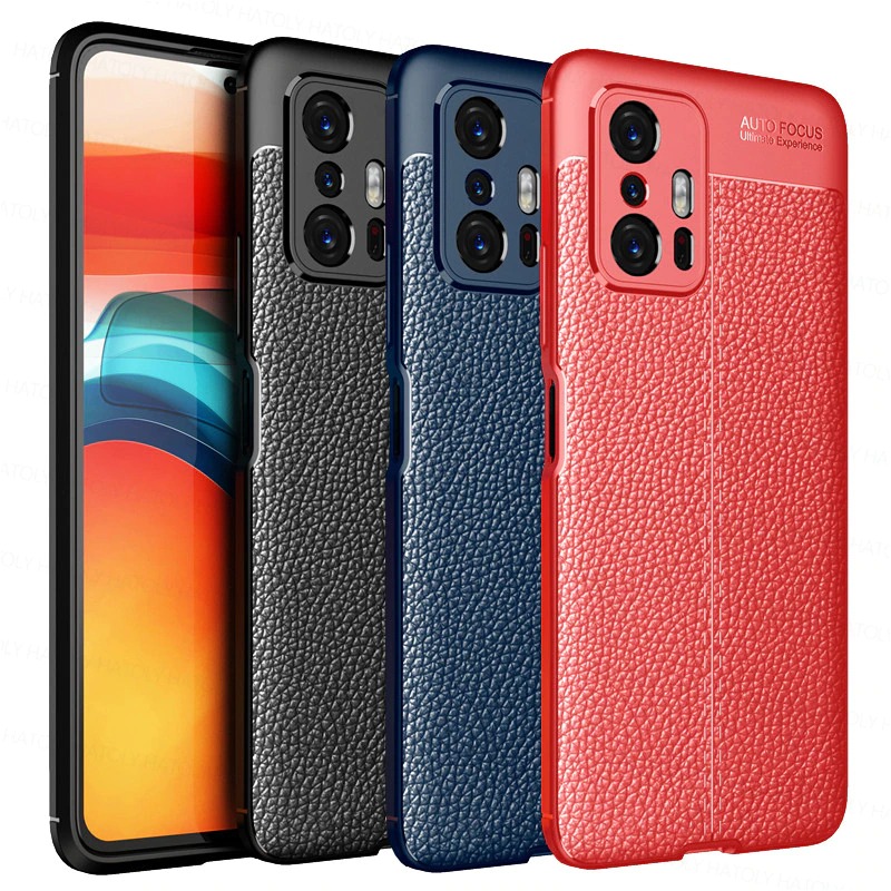 เคส Xiaomi 11T / 11T Pro #เคสฝาหลัง TPU ผิวลิ้นจี่ช่วยป้องกันลายนิ้วมือและกันลื่นได้ดี