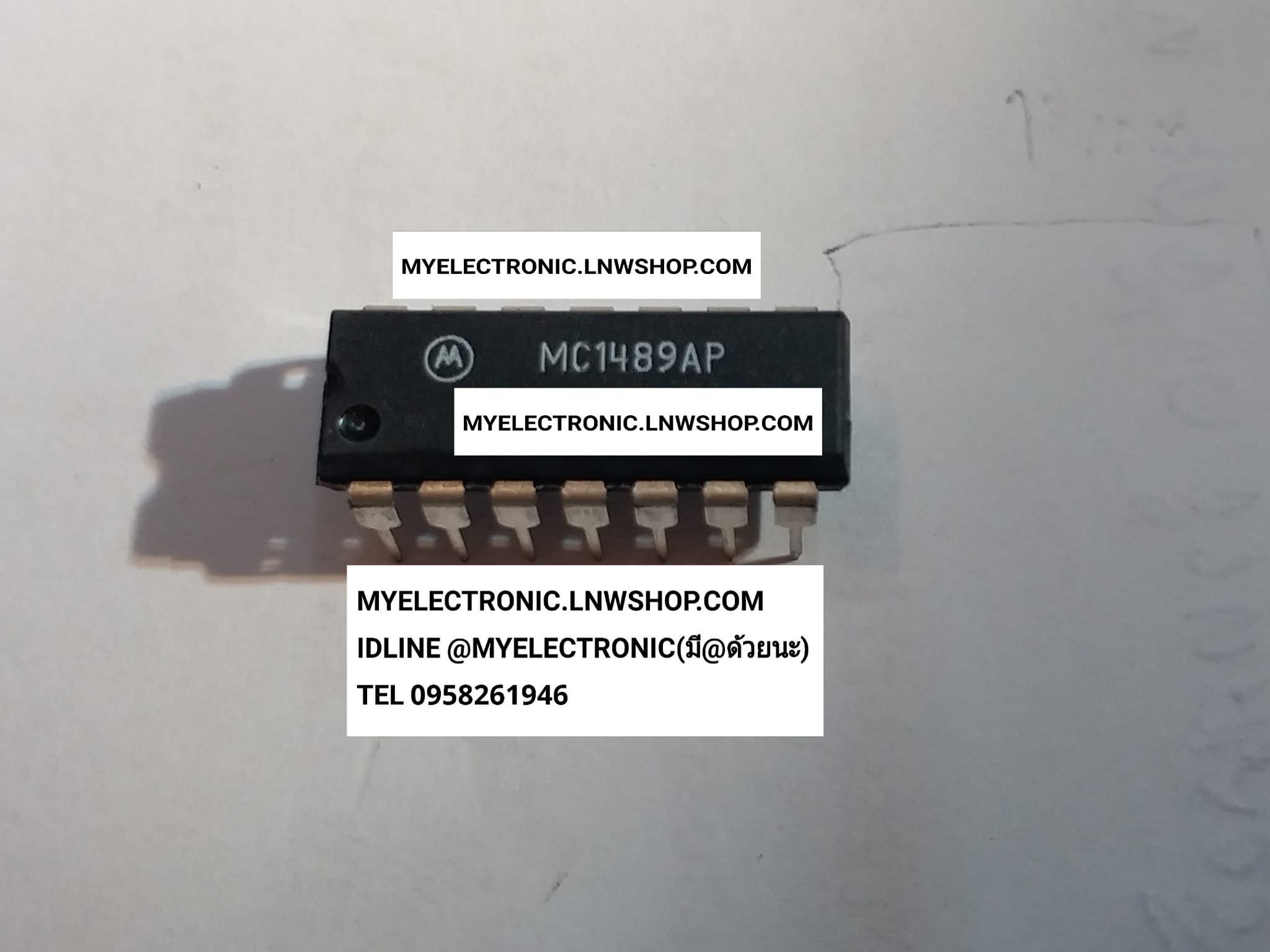 ขาย MC1489AP ตัวถังDIP-14ขา IC ไอซี MC1489 AP ยี่ห้อ MOTOLOLA โมโตโลล่าร์ ของแท้ ราคา ตัวละ . . . . หน่วย บาท