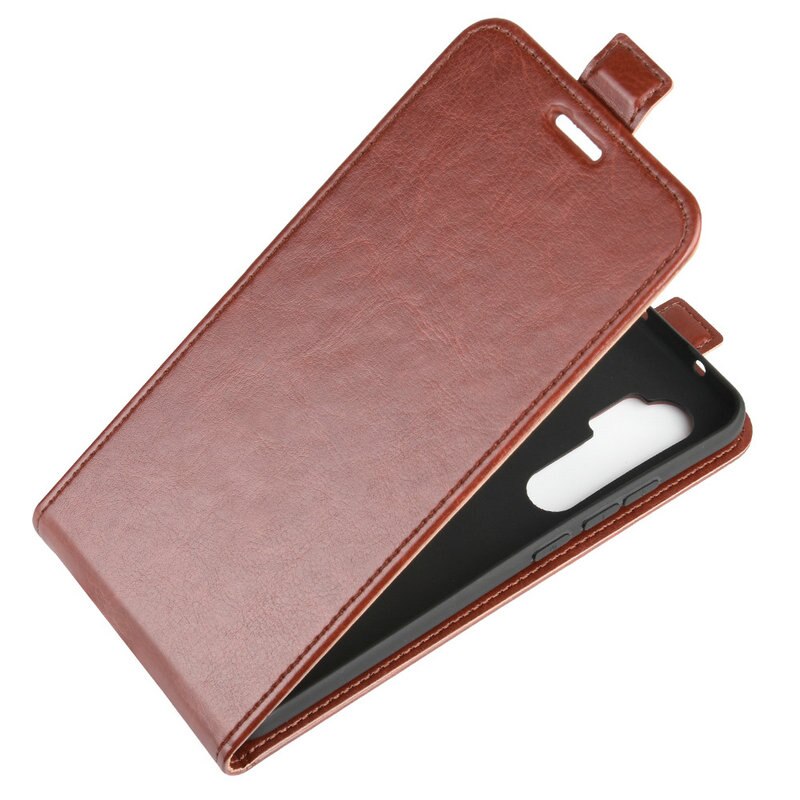 เคส Xiaomi Mi Note 10 Lite #เคสฝาพับหนัง PU Crazy Horse แนวตั้ง พร้อมช่องเสียบการ์ด