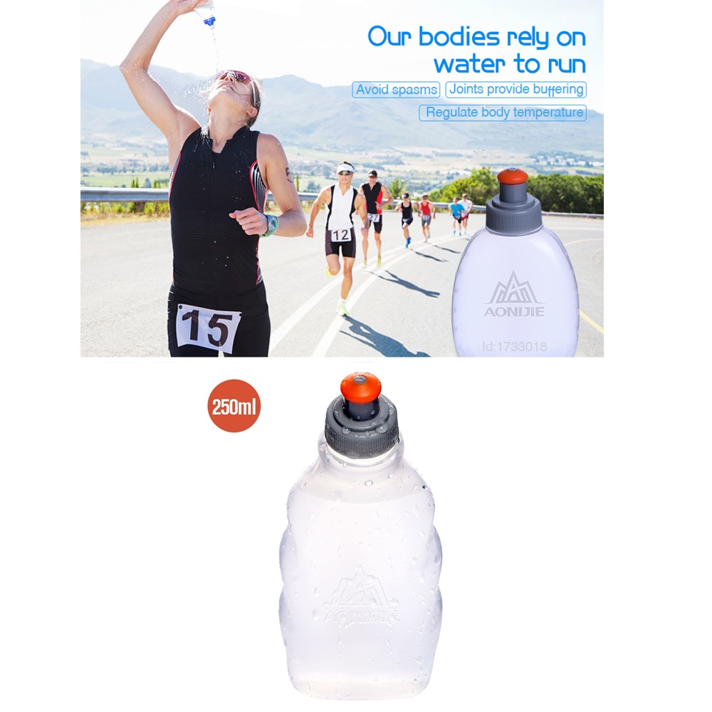 ขวดน้ำวิ่ง Aonijie 170ml/250ml ขวดน้ำพลาสติก ขวดน้ำพกพา ใส่กระเป๋าคาดเอว คุณภาพดี สินค้า (L01)