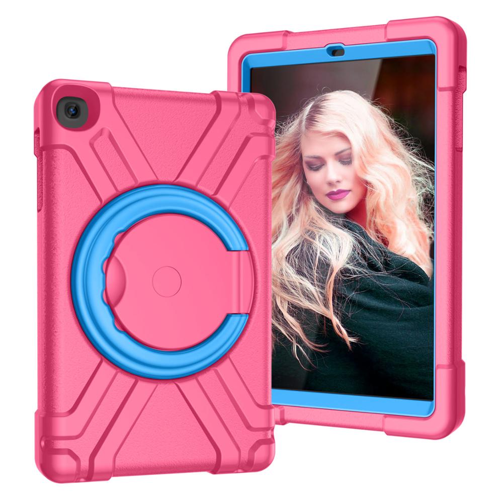 Case Samsung Galaxy Tab A 10.1 (2019) SM-T510 SM-T515 #เคสฝาหลังมีขาตั้ง PC + ซิลิโคน หมุนได้ 360 °