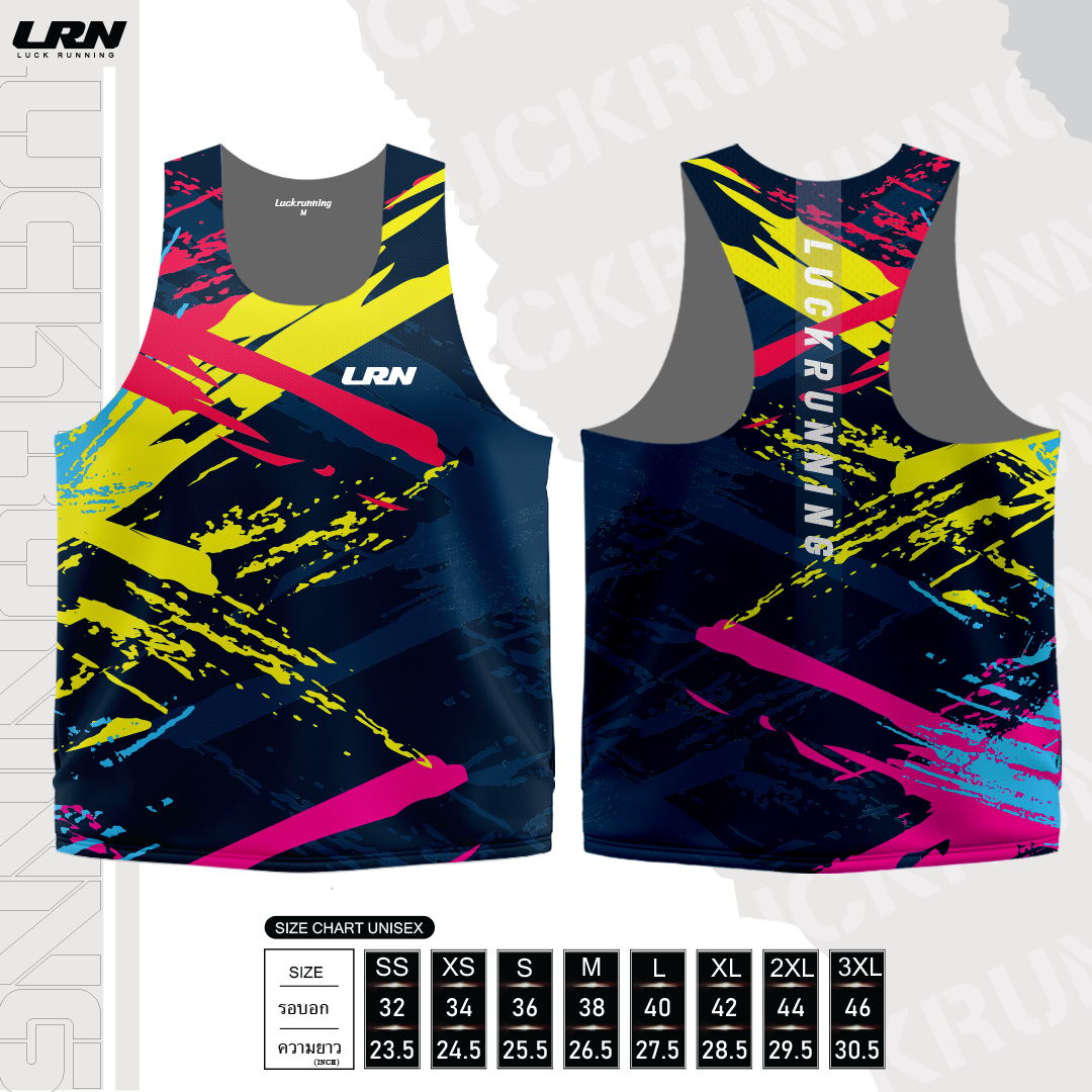 เสื้อกล้าม Run Elite ผ้า Air Flow Plus สำหรับวิ่งมาราธอน (AP17-01)