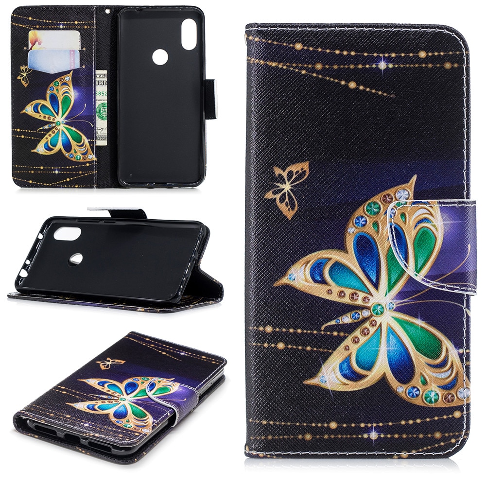 Case Xiaomi Redmi Note 6 Pro #เคสฝาพับกระเป๋าสตางค์หนัง PU พิมพ์ลาย Pattern Printing PU Leather Magnetic Wallet