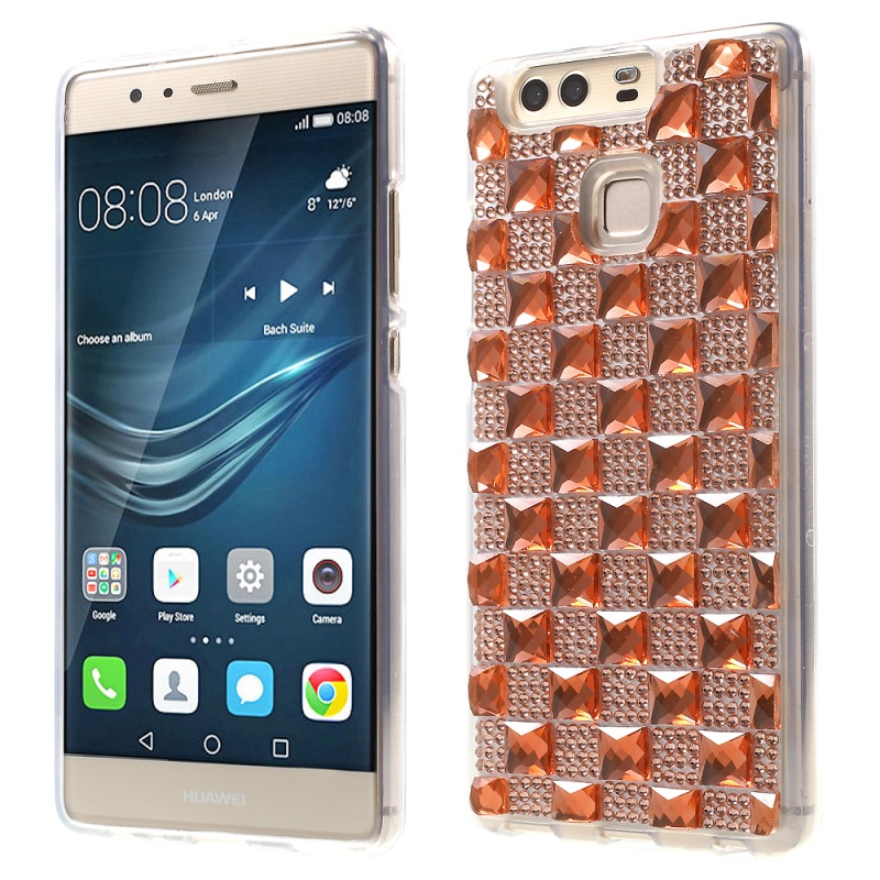 เคส Huawei P9 #เคสเพชรคริสตัลเจลแบบ TPU