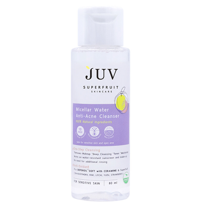 JUV Micellar Water Anti- Acne Cleanser 80ml. คลีนเซอร์ จุ๊ฟ