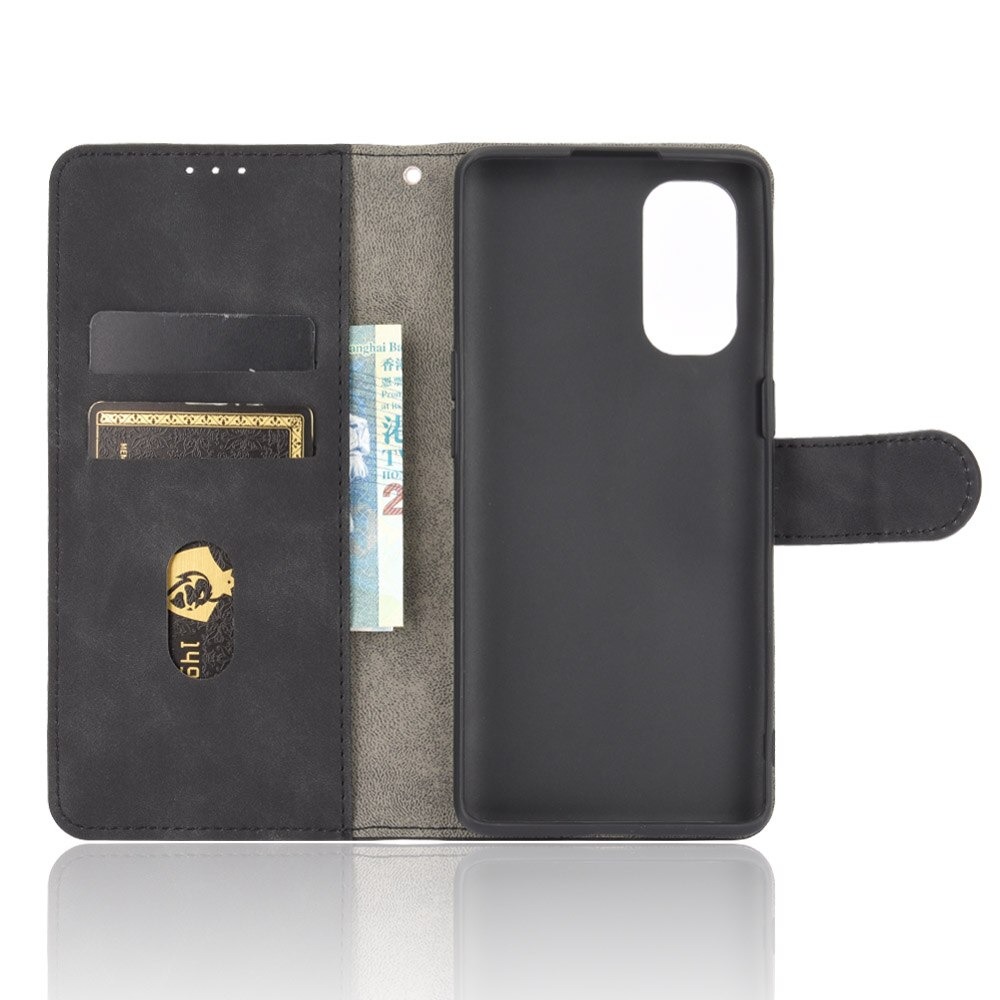 เคส OPPO Reno 5 Pro 5G #เคสฝาพับแบบกระเป๋าสตางค์หนัง PU มีช่องใส่บัตร Leather Wallet Card Holder Phone Cover