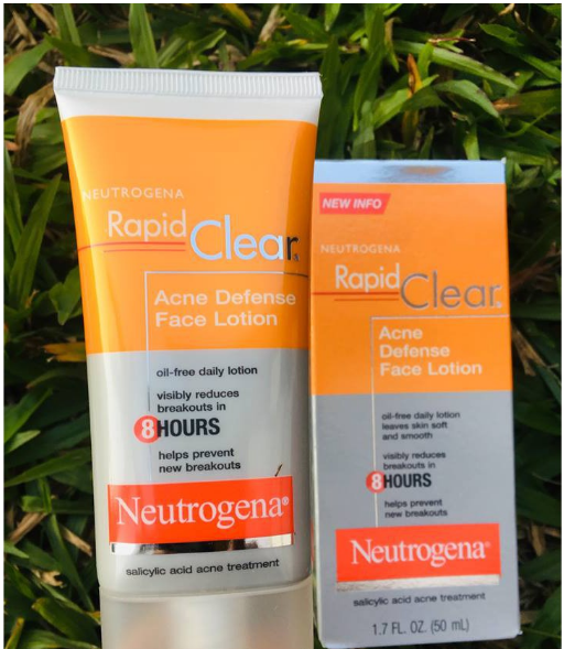 (Pre Order) Neutrogena® Rapid Clear Acne Defense Face Lotion 50ml โลชั่นบำรุงหน้าเนื้อบางเบา ลดสิว
