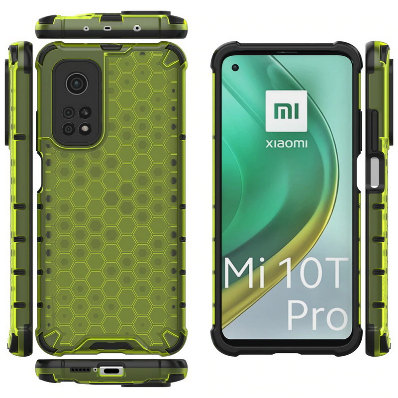 Case Xiaomi Mi 10T #เคสกันกระแทก Honeycomb Shock Absorber TPU + PC + Silicone Hybrid