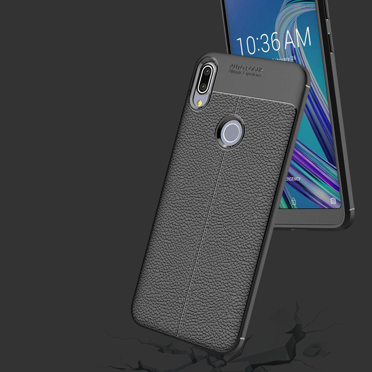 Case Asus Zenfone Max Pro (M1) #เคสฝาหลัง TPU ผิวลิ้นจี่ช่วยป้องกันลายนิ้วมือและกันลื่นได้ดี