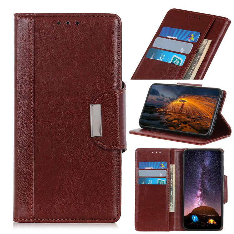 เคส Huawei nova 6 #เคสฝาพับหนัง PU แบบกระเป๋าสตางค์ Glossy PU Leather Wallet