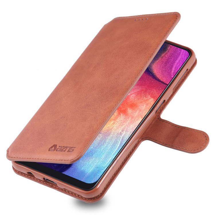 CaseSamsung Galaxy A70 #เคสฝาพับหนัง PU มีช่องใส่บัตร AZNS Wallet Leather Stand Phone Cover