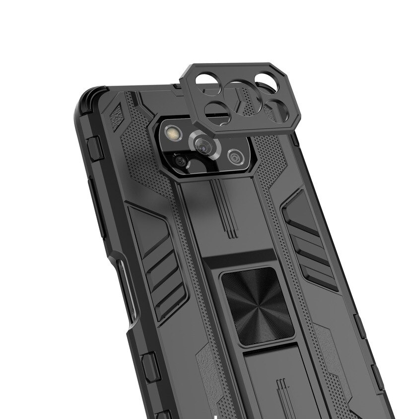 เคส OPPO Reno 6 5G #เคสฝาหลังพลาสติก ไฮบริด TPU + Kickstand Case Armor Stlye TPU Soft Rubber