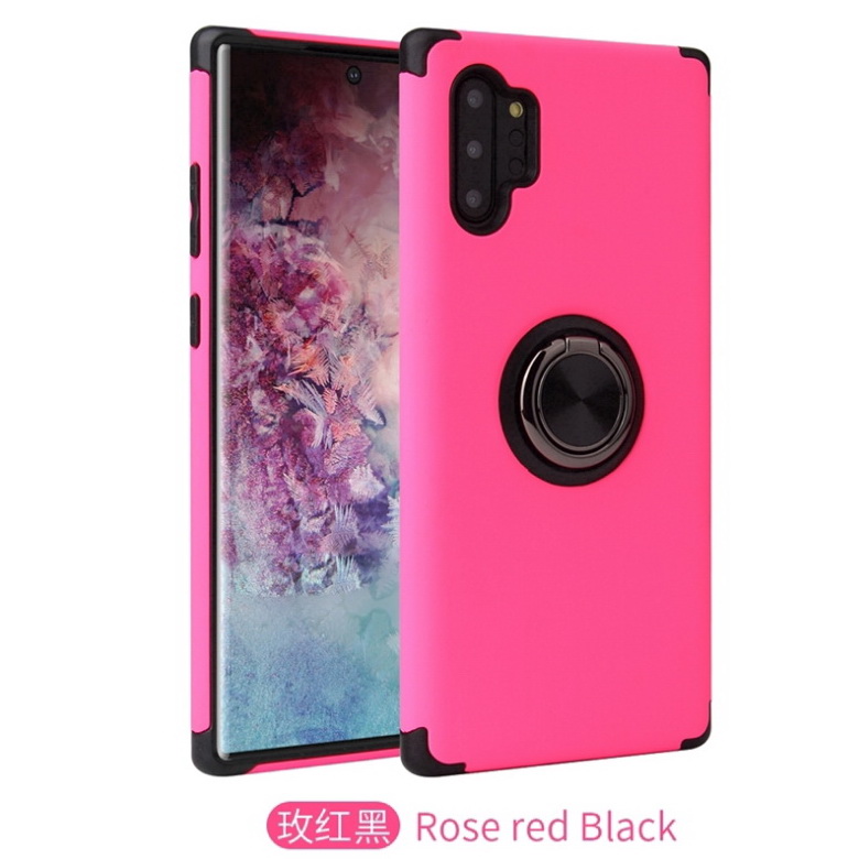 Case Samsung Galaxy Note 10+ #เคสฝาหลัง Hybrid TPU+PC มีแหวนสวมนิ้ว
