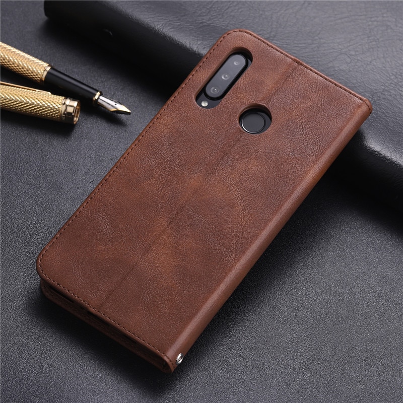 Case Huawei P30 Lite #เคสฝาพับ AZNS สไตล์ย้อนหนัง PU มีช่องเสียบการ์ด
