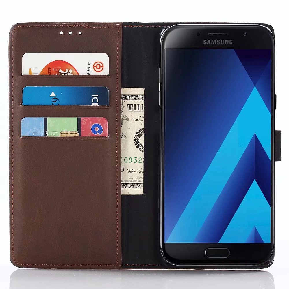 Case Samsung Galaxy A8 Star #เคสฝาพับหนัง PU แบบกระเป๋าสตางค์สไตล์ย้อนยุค